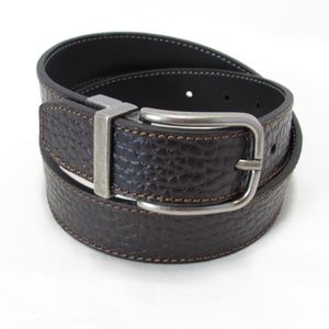 Reversible Leather Belt Brown Black Women's M/L 8-12